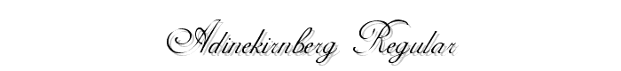 AdineKirnberg Regular font